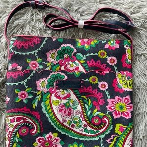 Vera Bradley Retired Petal Paisley Faux Leather Crossbody Bag New Condition